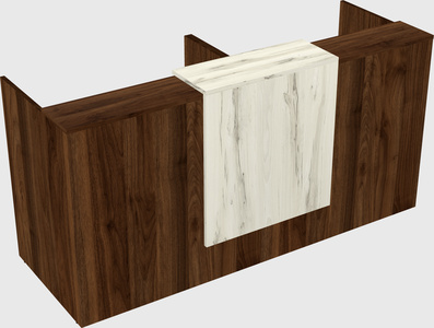 Shared u-shaped reception desks