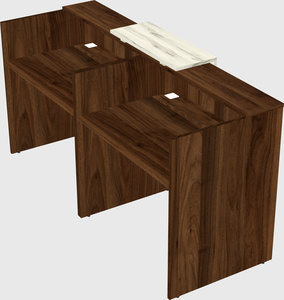 Shared u-shaped reception desks