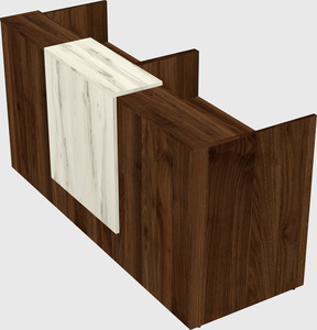 Shared u-shaped reception desks