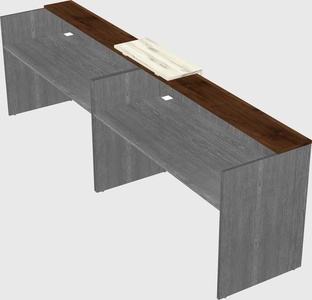 Shared u-shaped reception desks