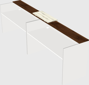 Shared u-shaped reception desks