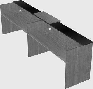 Shared u-shaped reception desks