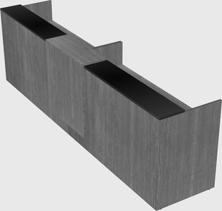 Shared u-shaped reception desks