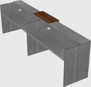 Shared u-shaped reception desks