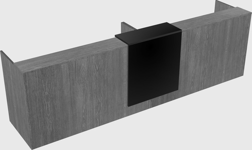 Shared u-shaped reception desks