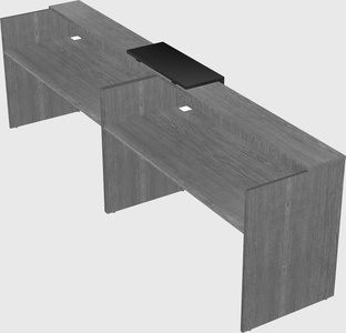 Shared u-shaped reception desks