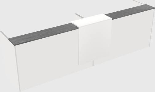 Shared u-shaped reception desks