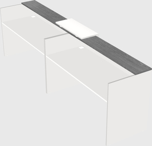 Shared u-shaped reception desks