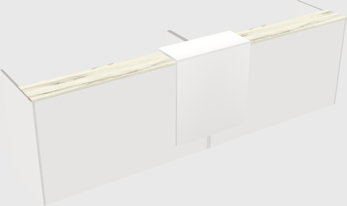 Shared u-shaped reception desks