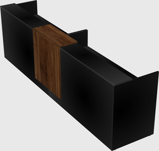 Shared u-shaped reception desks
