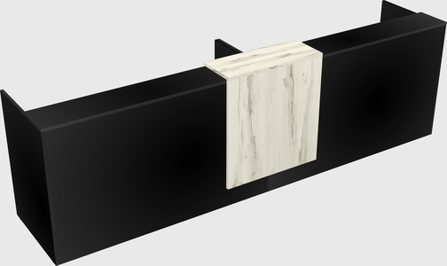 Shared u-shaped reception desks