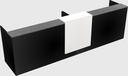 Shared u-shaped reception desks