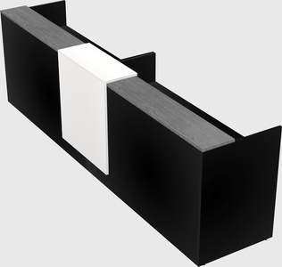 Shared u-shaped reception desks