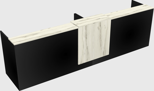 Shared u-shaped reception desks