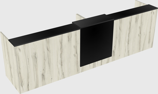 Shared u-shaped reception desks
