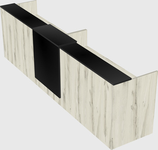 Shared u-shaped reception desks