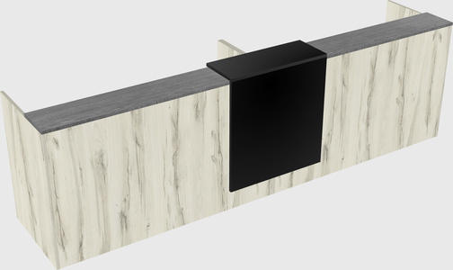 Shared u-shaped reception desks