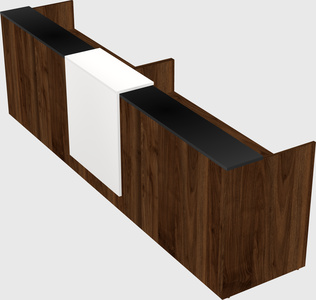 Shared u-shaped reception desks
