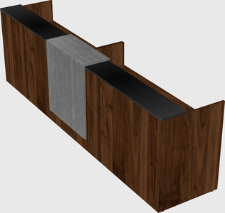 Shared u-shaped reception desks
