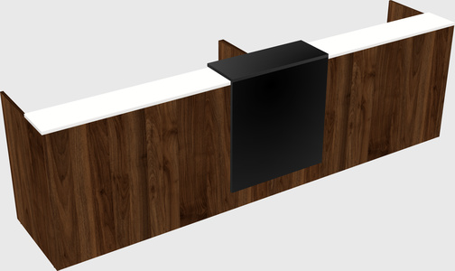 Shared u-shaped reception desks