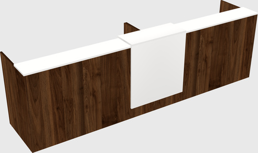 Shared u-shaped reception desks