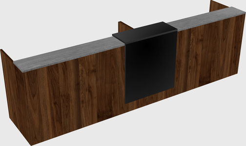 Shared u-shaped reception desks
