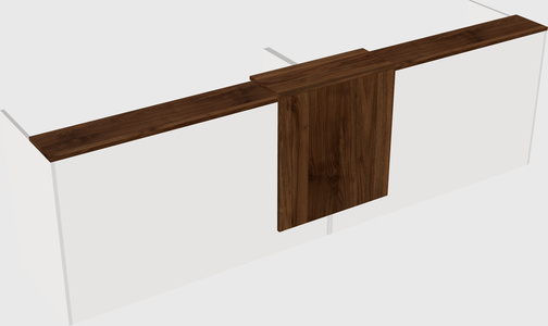 Shared u-shaped reception desks