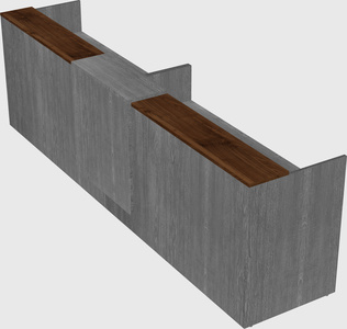 Shared u-shaped reception desks