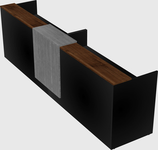 Shared u-shaped reception desks