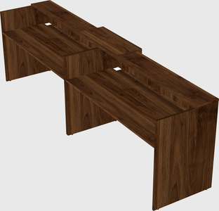 Shared u-shaped reception desks