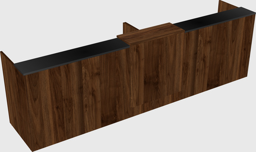 Shared u-shaped reception desks