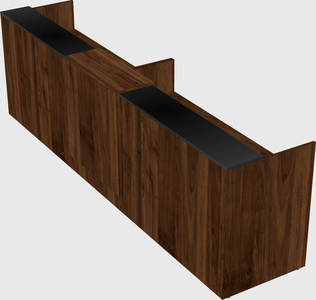 Shared u-shaped reception desks