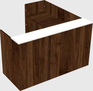 L-shaped modular reception