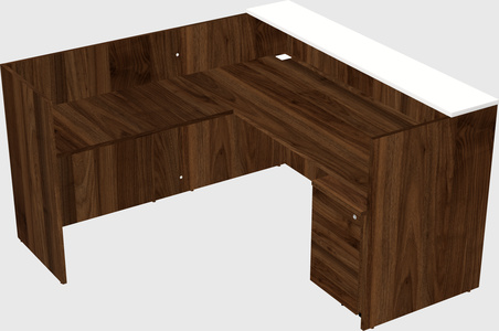 L-shaped modular reception
