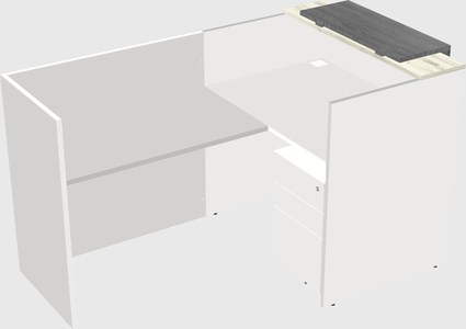 L-shaped modular reception