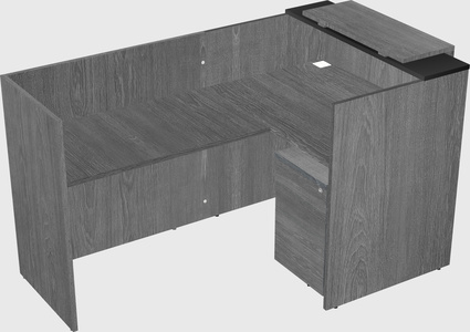 L-shaped modular reception