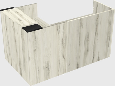 L-shaped modular reception