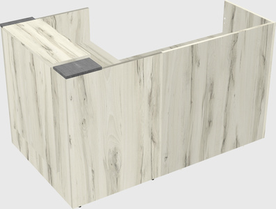 L-shaped modular reception