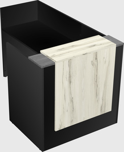 L-shaped modular reception