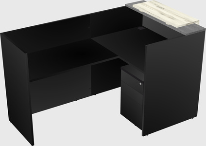L-shaped modular reception