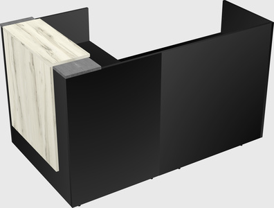 L-shaped modular reception