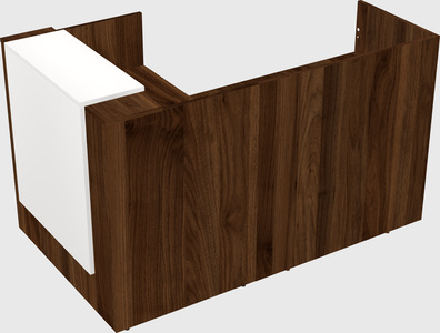 L-shaped modular reception