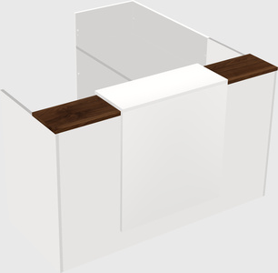 L-shaped modular reception