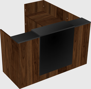 L-shaped modular reception