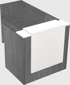 L-shaped modular reception