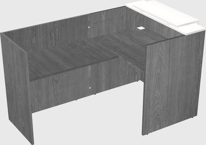 L-shaped modular reception