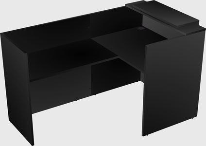 L-shaped modular reception