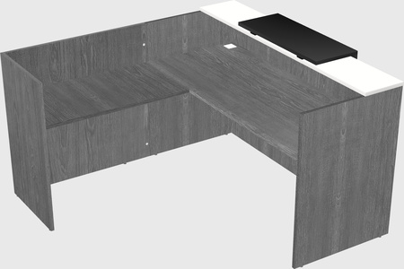 L-shaped modular reception