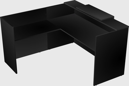 L-shaped modular reception