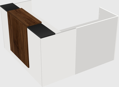 L-shaped modular reception